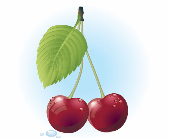 free vector Free Red Cherry Vector Illustration
